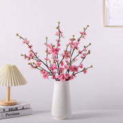30 Inch Plum Blossom Spray Stems, 6 Pcs Real Touch Artificial Flowers Branches