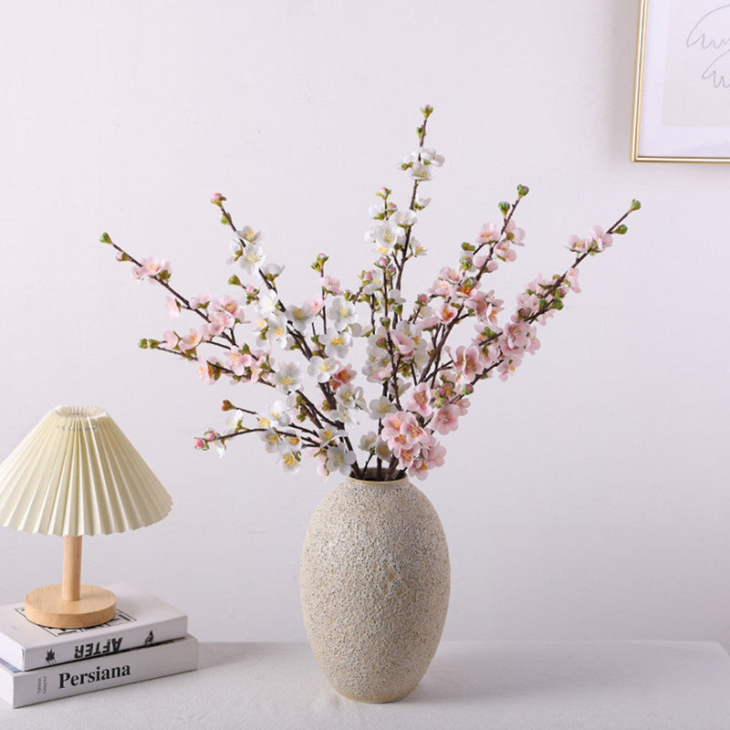 30 Inch Plum Blossom Spray Stems, 6 Pcs Real Touch Artificial Flowers Branches