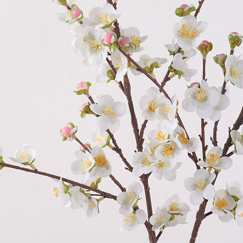 30 Inch Plum Blossom Spray Stems, 6 Pcs Real Touch Artificial Flowers Branches
