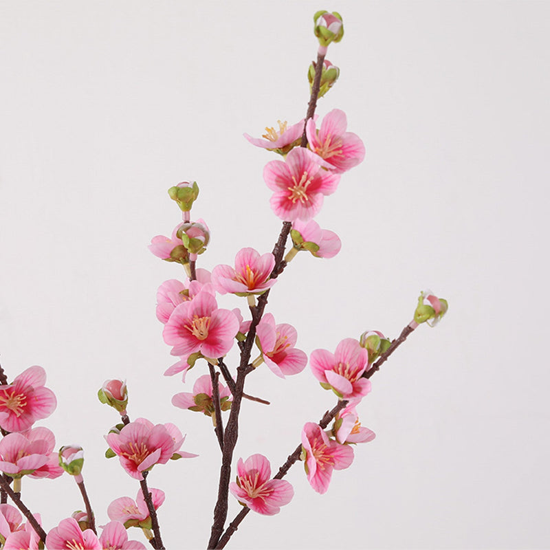 30 Inch Plum Blossom Spray Stems, 6 Pcs Real Touch Artificial Flowers Branches