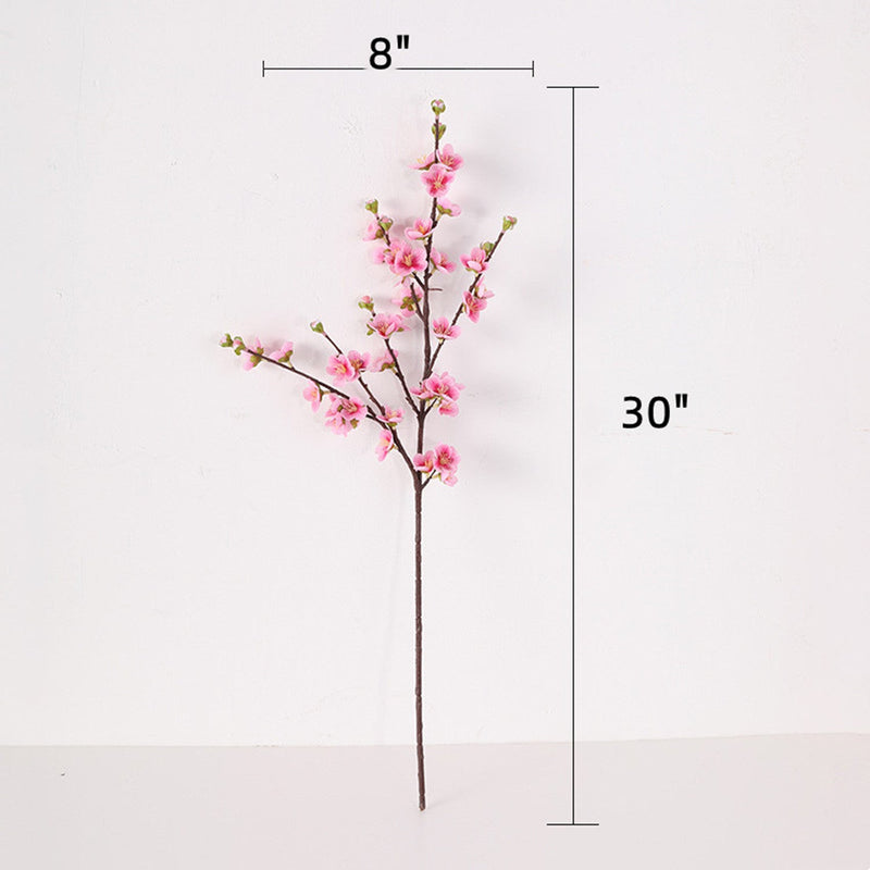 30 Inch Plum Blossom Spray Stems, 6 Pcs Real Touch Artificial Flowers Branches
