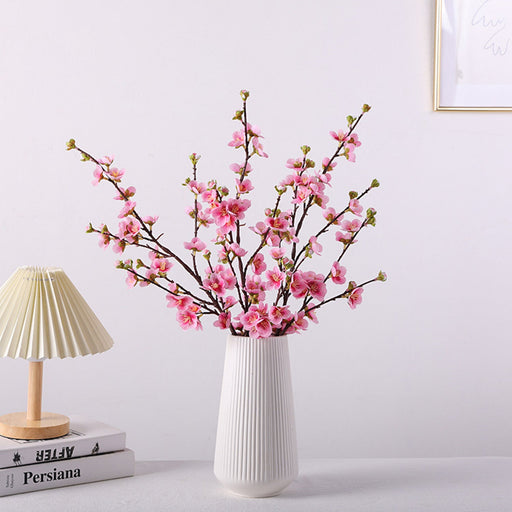 30 Inch Plum Blossom Spray Stems, 6 Pcs Real Touch Artificial Flowers Branches