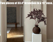 10 Pcs Plum Cimicifuga Ramosa Artificial Leaves Branches Botanical Spray