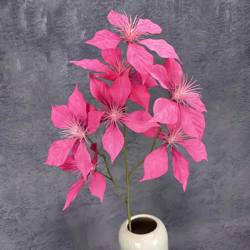 31 Inch Artificial Poinsettia Christmas Flower Spray Branches Bulk Quantity