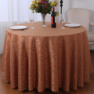 Bulk Hook Pattern Polyester Round Tablecloth Wholesale