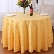 Bulk Hook Pattern Polyester Round Tablecloth Wholesale