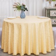 Bulk Hook Pattern Polyester Round Tablecloth Wholesale