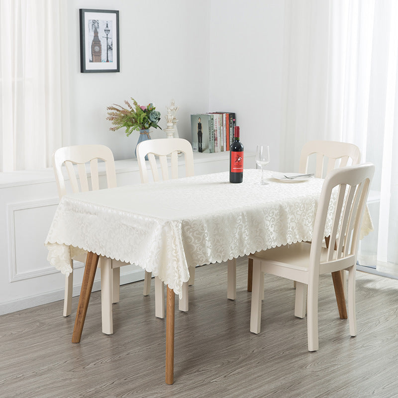 Bulk Hook Pattern Rectangular Polyester Tablecloth Wholesale