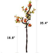 35 Inch Artificial Pomegranate Curly Spray Stems Branches – Bulk Quantity