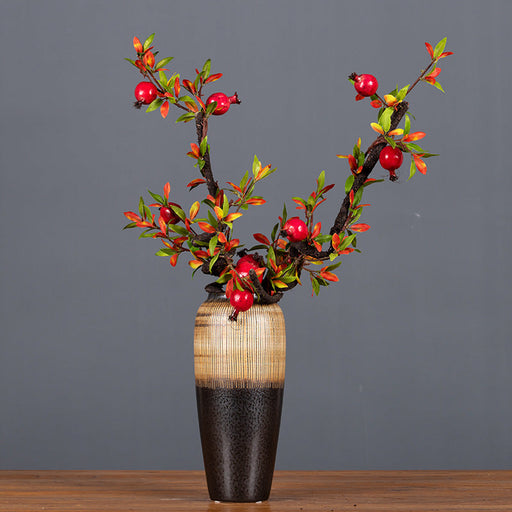 35 Inch Artificial Pomegranate Curly Spray Stems Branches – Bulk Quantity