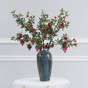 35 Inch Artificial Pomegranate Stems Branches - 10 Pcs Extra Long Silk Fruit Stems
