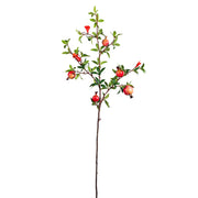 35 Inch Artificial Pomegranate Stems Branches - 10 Pcs Extra Long Silk Fruit Stems