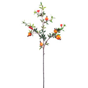 35 Inch Artificial Pomegranate Stems Branches - 10 Pcs Extra Long Silk Fruit Stems