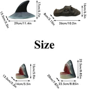 Artificial Shark Fin and Hippo Floating Pool Decorations Bulk Set