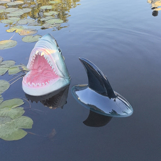 Artificial Shark Fin and Hippo Floating Pool Decorations Bulk Set