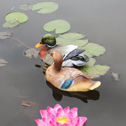 Artificial Floating Lovebird and Duck Pool Decorations, Bulk Set of 10, Durable Waterproof Material
