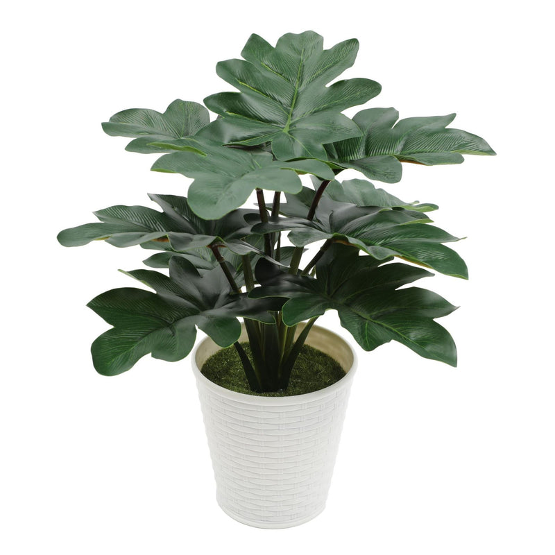 10 Inch Artificial Palm Potted Plant with Real Touch Leaves, Indoor Outdoor Bonsai, 1 Pc