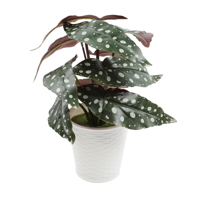 10 Inch Artificial Palm Potted Plant with Real Touch Leaves, Indoor Outdoor Bonsai, 1 Pc