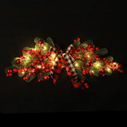 Artificial Christmas Swag with Pre-Lit Holy Berries, 24 Inch, Bulk Holiday Decoration