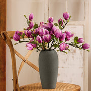 Real Touch Magnolia Buds Stem 12 Inch Artificial Silk Flower 1 Pc