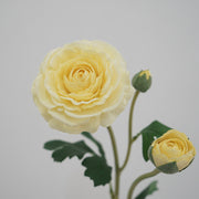 21 Inch Real Touch Ranunculus Artificial Flower Stem – Lifelike Silk Floral for Wedding and Home Decor