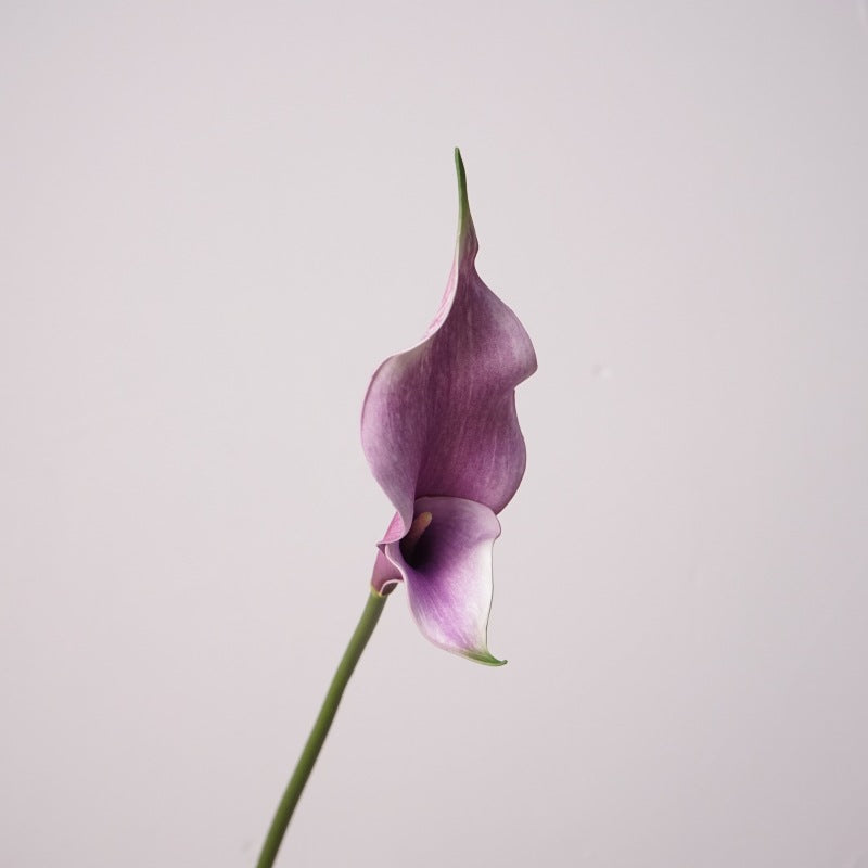 Real Touch Double Calla Lily Stem, 12 Inch Artificial Silk Flower, 1 Pc