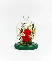 LED Preserved Carnation Flowers Bouquet for Gifts, Long-Lasting Artificial Floral Arrangement