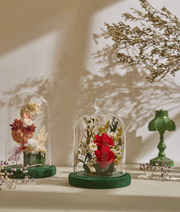 LED Preserved Carnation Flowers Bouquet for Gifts, Long-Lasting Artificial Floral Arrangement