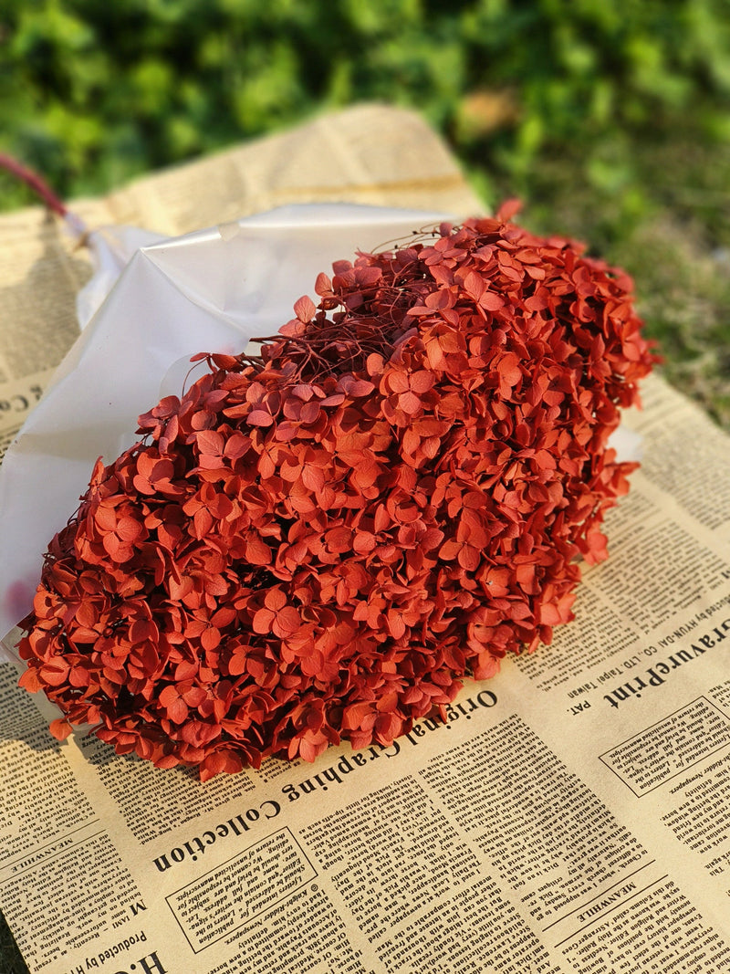 50 Pcs Preserved Large Hydrangea Stems Artificial Flowers for Arrangements