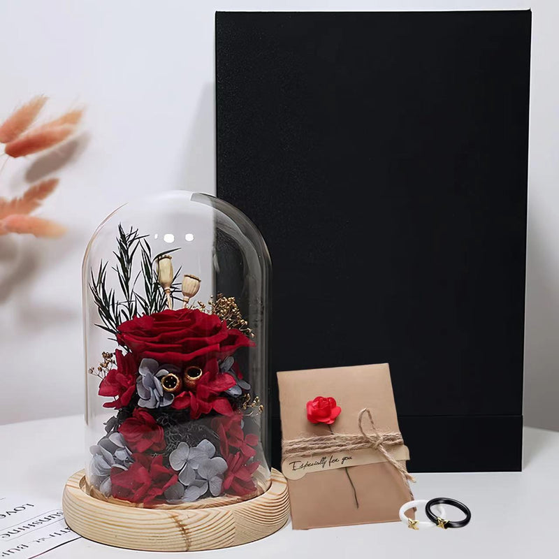 4 Pcs Preserved Artificial Roses for Women Birthday Gifts Valentine's Day