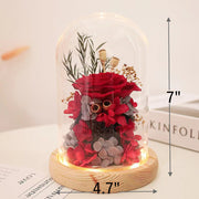 4 Pcs Preserved Artificial Roses for Women Birthday Gifts Valentine's Day