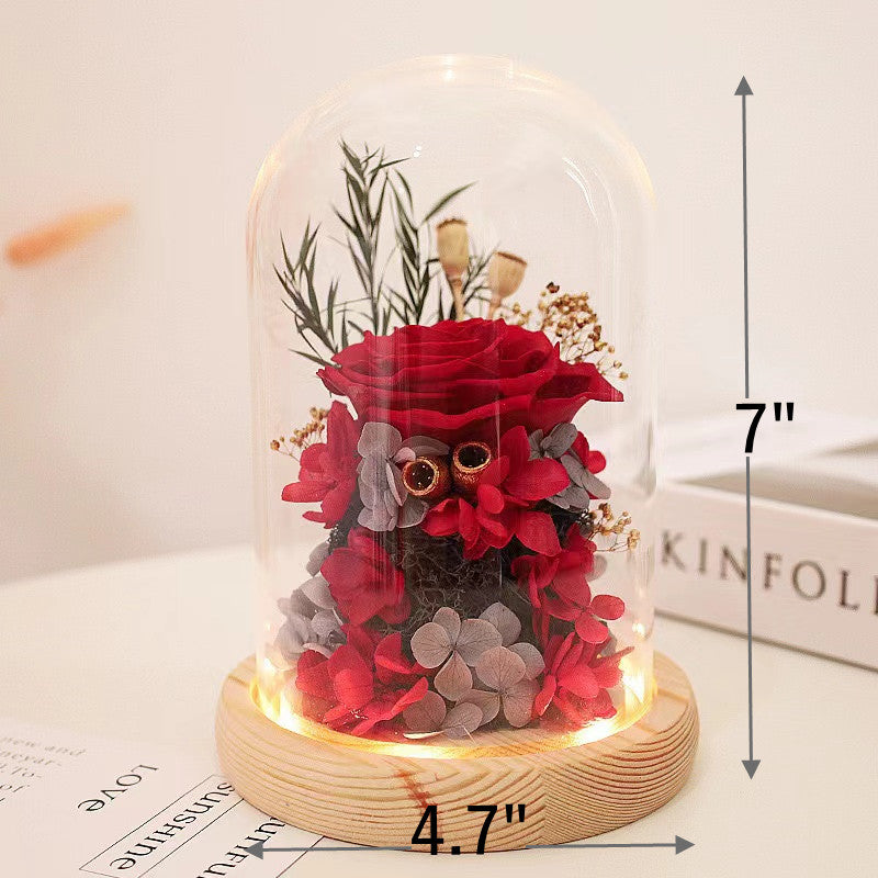 4 Pcs Preserved Artificial Roses for Women Birthday Gifts Valentine's Day