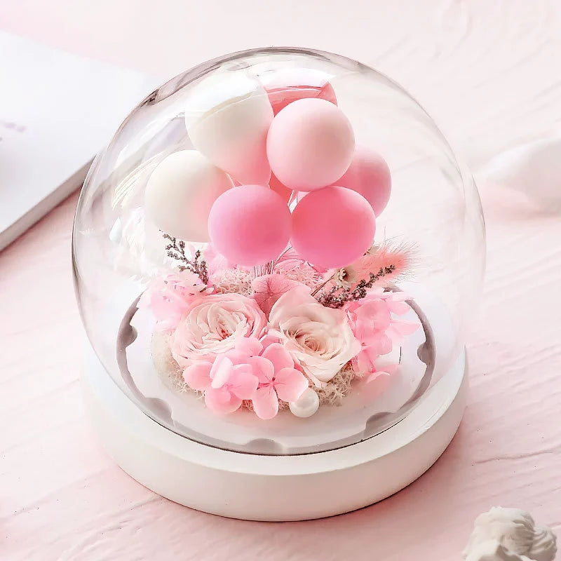 Preserved Flower Arrangement 1 Bouquet Handcrafted Everlasting Floral Decor Table Centerpiece Gift