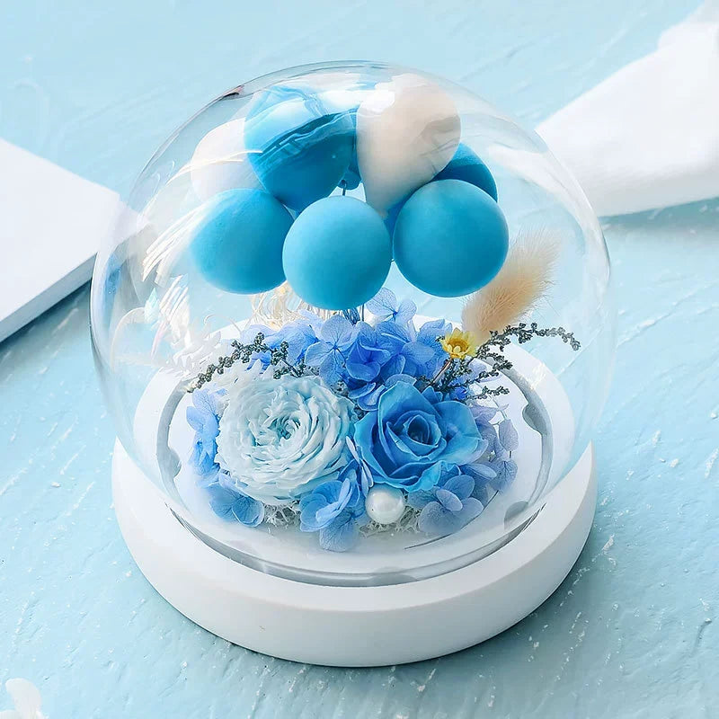 Preserved Flower Arrangement 1 Bouquet Handcrafted Everlasting Floral Decor Table Centerpiece Gift