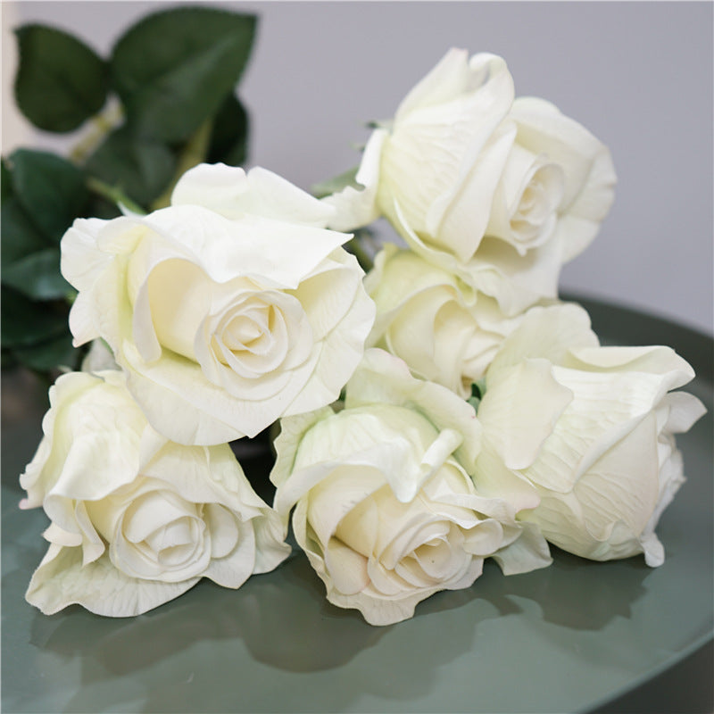 26 Inch Princess Diana Rose Stem 10 Pcs Real Touch Artificial Flowers Bulk Wholesale