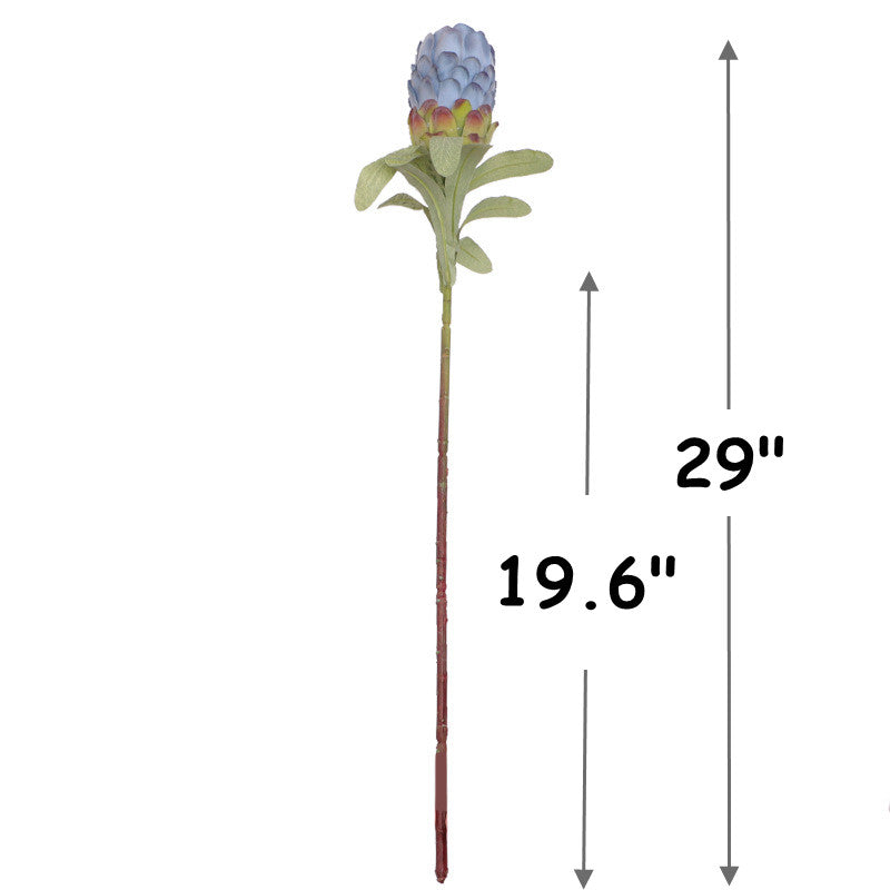 10 Pcs Artificial Protea Stems Bouquet Real Touch Silk Flowers Bulk Arrangement