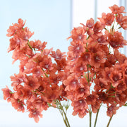 26 Inch Artificial Prunus Branches Spray 6 Stems Fall Blooming Flowers Decoration Bulk