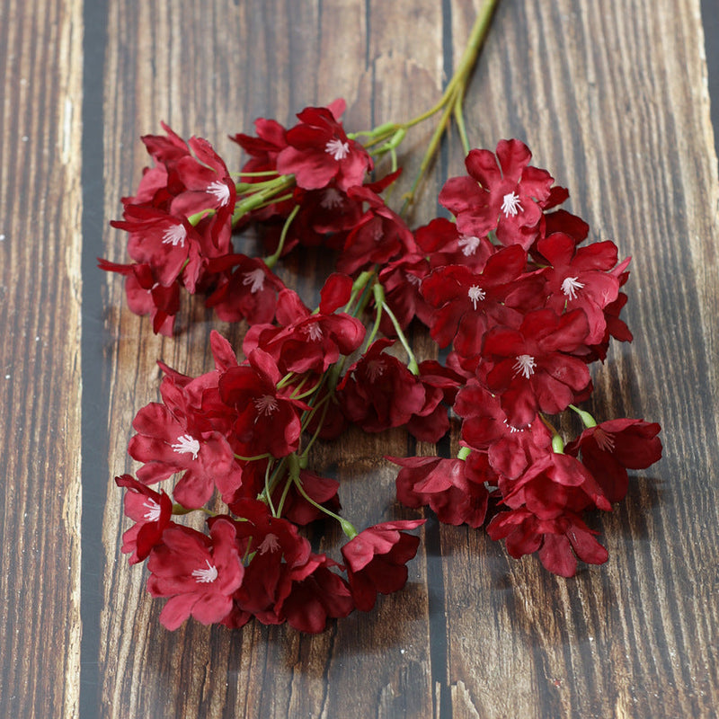 26 Inch Artificial Prunus Branches Spray 6 Stems Fall Blooming Flowers Decoration Bulk