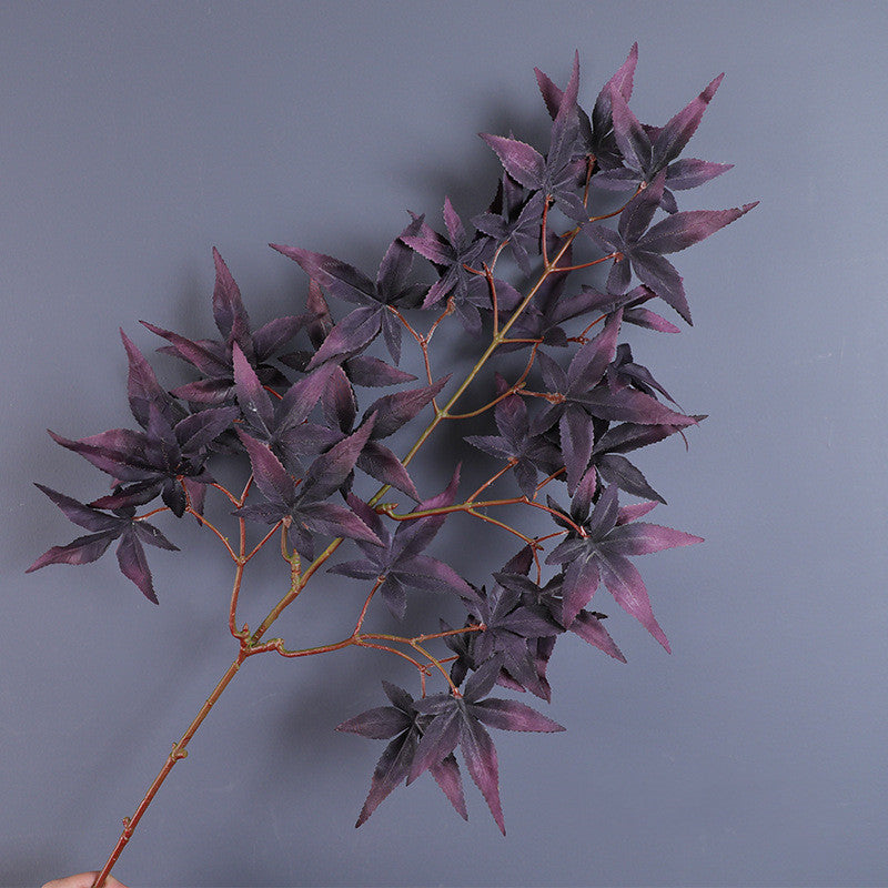 28 Inch Artificial Fall Maple Leaf Stems Branches 10 Pcs Autumn Decor