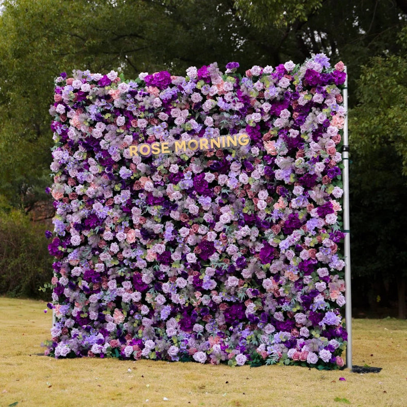 5D Fabric Floral Wall Panels Bulk Set, Customizable Luxury Artificial Flowers for Event Decor