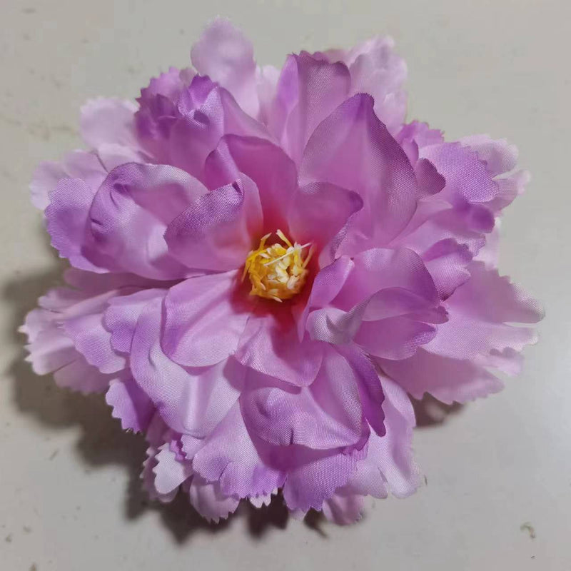 50 Pcs Artificial Hibiscus Flower Heads for Crafts Bulk Faux Silk Floral Supplies