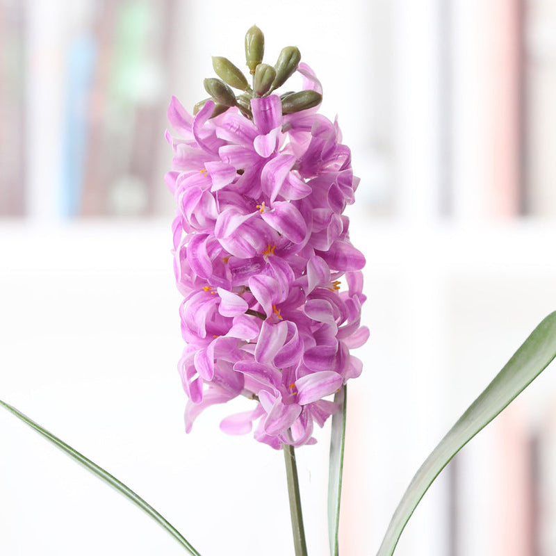 16 Inch Artificial Hyacinth Stems 10 Pcs Real Touch Silk Flowers Bulk
