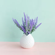 7 Inch Artificial Lavender Flowers 12 Stems in Vase Silk Flower Arrangement Bulk Wholesale
