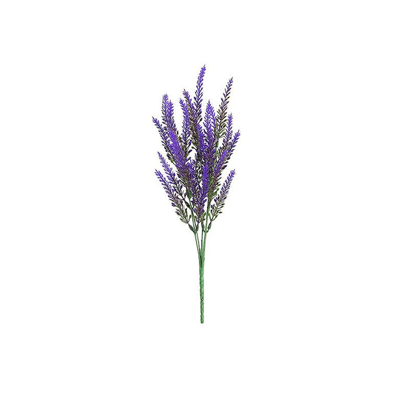 8 Pcs Lavender Artificial Flowers 12 Inch UV Resistant Faux Shrubs Greenery Decor