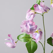 Sweet Pea Blossom Stems Spray 10 Pcs Real Touch Artificial Flowers with Leaves Bulk Wholesale