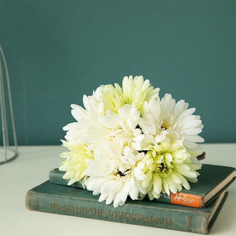 11 Inch Artificial Silk Gerbera Bouquet November Birth Flowers Bulk Wholesale