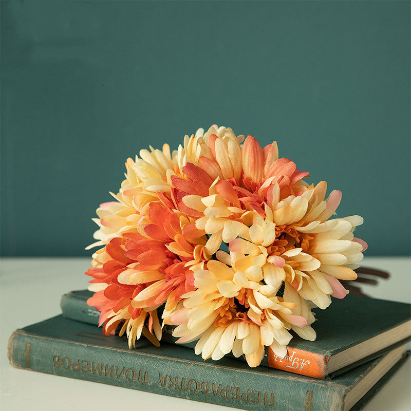 11 Inch Artificial Silk Gerbera Bouquet November Birth Flowers Bulk Wholesale