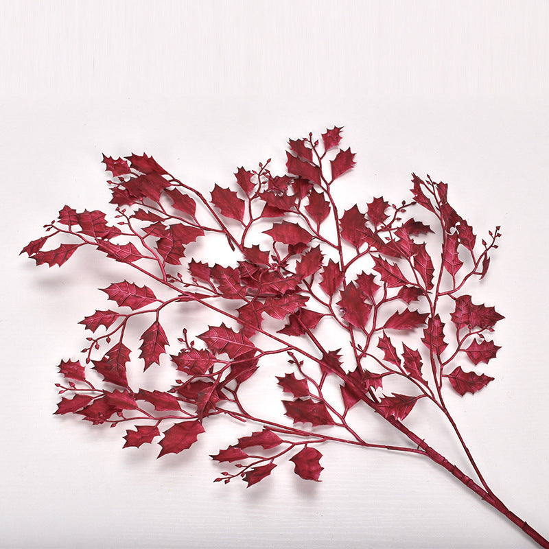 33 Inch Quercus Faux Silk Stems Spray 6 Pcs Artificial Fall Plants for Autumn Wedding Decor