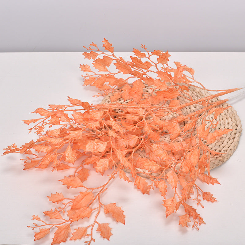 33 Inch Quercus Faux Silk Stems Spray 6 Pcs Artificial Fall Plants for Autumn Wedding Decor