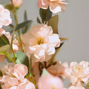 35 Inch Artificial Quince Blossom Branch 1 Pc Spring Floral Decor